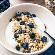 A bowl of Blueberry Muesli.